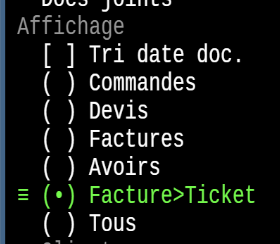 NF525 facture issue ticket recherches volet fonctions