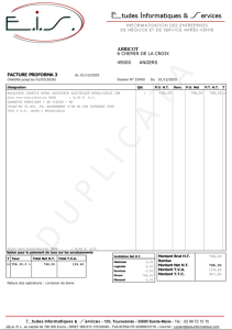 Duplicata d'une facture proforma